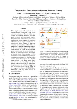 Graph-to-Text Generation with Dynamic Structure Pruning