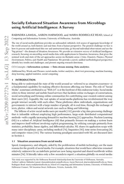 Socially Enhanced Situation Awareness from Microblogs using Artificial
  Intelligence: A Survey