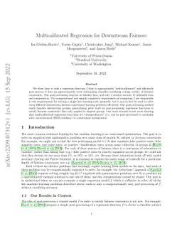 Multicalibrated Regression for Downstream Fairness