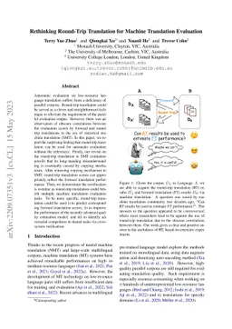 Rethinking Round-Trip Translation for Machine Translation Evaluation