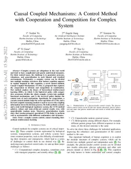 Causal Coupled Mechanisms: A Control Method with Cooperation and
  Competition for Complex System