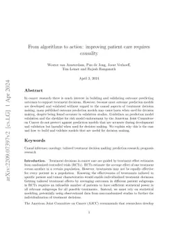 From algorithms to action: improving patient care requires causality