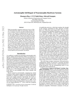 Astromorphic Self-Repair of Neuromorphic Hardware Systems