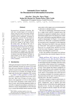 Automatic Error Analysis for Document-level Information Extraction