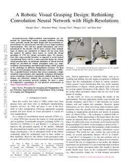 A Robotic Visual Grasping Design: Rethinking Convolution Neural Network
  with High-Resolutions