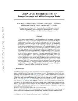 OmniVL:One Foundation Model for Image-Language and Video-Language Tasks