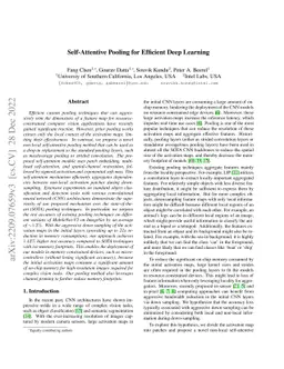 Self-Attentive Pooling for Efficient Deep Learning