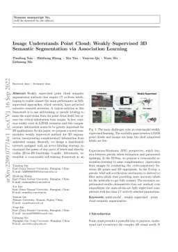 Image Understands Point Cloud: Weakly Supervised 3D Semantic
  Segmentation via Association Learning