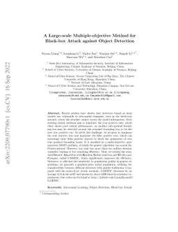 A Large-scale Multiple-objective Method for Black-box Attack against
  Object Detection