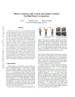 SRFeat: Learning Locally Accurate and Globally Consistent Non-Rigid
  Shape Correspondence