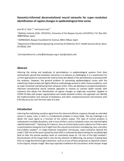 Dynamics-informed deconvolutional neural networks for super-resolution
  identification of regime changes in epidemiological time series
