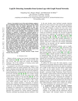LogGD:Detecting Anomalies from System Logs by Graph Neural Networks