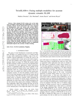 TwistSLAM++: Fusing multiple modalities for accurate dynamic semantic
  SLAM