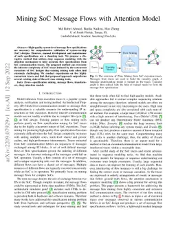 Mining SoC Message Flows with Attention Model