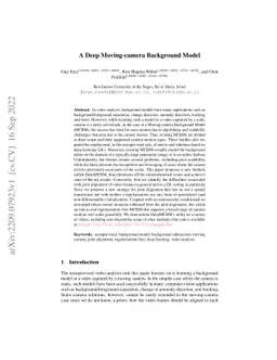 A Deep Moving-camera Background Model