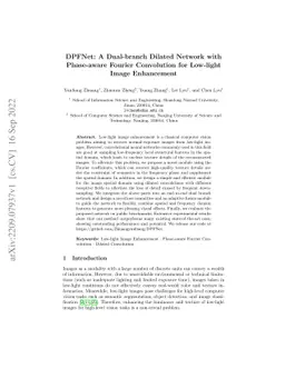 DPFNet: A Dual-branch Dilated Network with Phase-aware Fourier
  Convolution for Low-light Image Enhancement