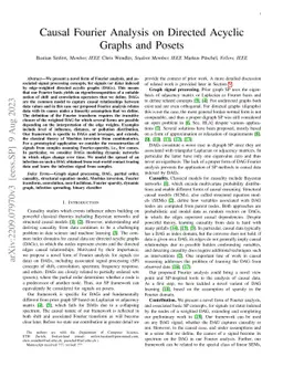 Causal Fourier Analysis on Directed Acyclic Graphs and Posets