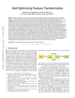 Self-Optimizing Feature Transformation