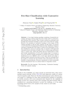 Few-Shot Classification with Contrastive Learning