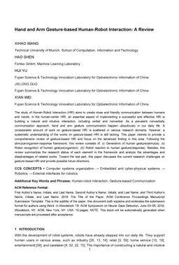 Hand and Arm Gesture-based Human-Robot Interaction: A Review