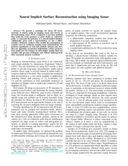 Neural Implicit Surface Reconstruction using Imaging Sonar