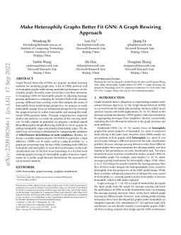 Make Heterophily Graphs Better Fit GNN: A Graph Rewiring Approach
