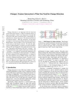 Changer: Feature Interaction is What You Need for Change Detection