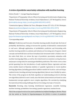 A review of predictive uncertainty estimation with machine learning