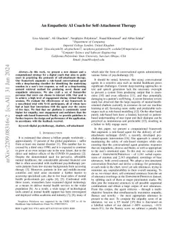 An Empathetic AI Coach for Self-Attachment Therapy