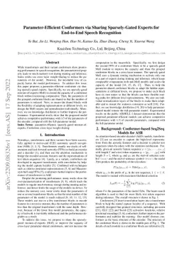 Parameter-Efficient Conformers via Sharing Sparsely-Gated Experts for
  End-to-End Speech Recognition