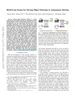 RGB-Event Fusion for Moving Object Detection in Autonomous Driving