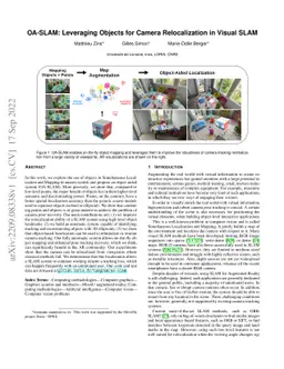 OA-SLAM: Leveraging Objects for Camera Relocalization in Visual SLAM