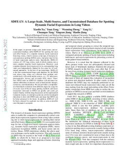 SDFE-LV: A Large-Scale, Multi-Source, and Unconstrained Database for
  Spotting Dynamic Facial Expressions in Long Videos