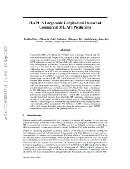 HAPI: A Large-scale Longitudinal Dataset of Commercial ML API
  Predictions