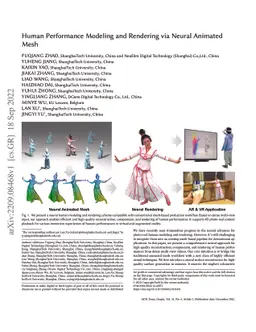 Human Performance Modeling and Rendering via Neural Animated Mesh