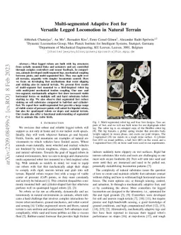 Multi-segmented Adaptive Feet for Versatile Legged Locomotion in Natural
  Terrain