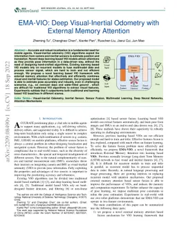 EMA-VIO: Deep Visual-Inertial Odometry with External Memory Attention