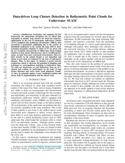 Data-driven Loop Closure Detection in Bathymetric Point Clouds for
  Underwater SLAM