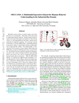 MECCANO: A Multimodal Egocentric Dataset for Humans Behavior
  Understanding in the Industrial-like Domain