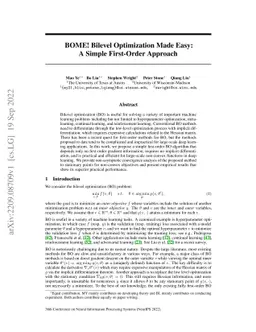BOME! Bilevel Optimization Made Easy: A Simple First-Order Approach