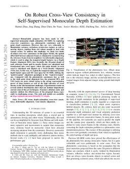 On Robust Cross-View Consistency in Self-Supervised Monocular Depth
  Estimation