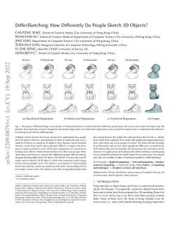 DifferSketching: How Differently Do People Sketch 3D Objects?