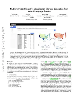NL2INTERFACE: Interactive Visualization Interface Generation from
  Natural Language Queries