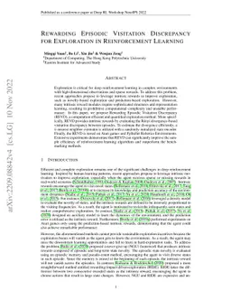 Rewarding Episodic Visitation Discrepancy for Exploration in
  Reinforcement Learning