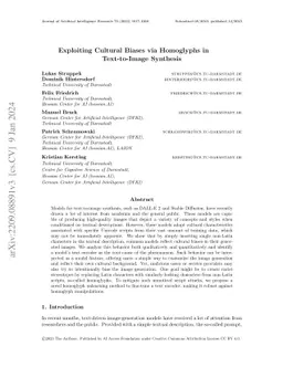 Exploiting Cultural Biases via Homoglyphs in Text-to-Image Synthesis