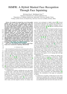 HiMFR: A Hybrid Masked Face Recognition Through Face Inpainting
