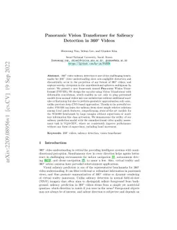 Panoramic Vision Transformer for Saliency Detection in 360° Videos