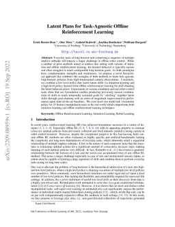 Latent Plans for Task-Agnostic Offline Reinforcement Learning