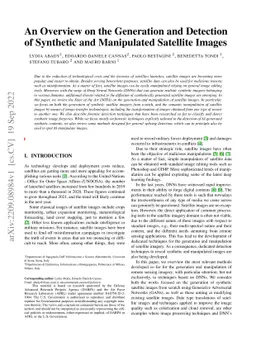 An Overview on the Generation and Detection of Synthetic and Manipulated
  Satellite Images