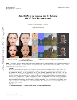 BareSkinNet: De-makeup and De-lighting via 3D Face Reconstruction